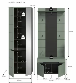Vestiaire combiné 3 éléments GOBA