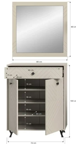 Vestiaire combiné 2 éléments TAPI