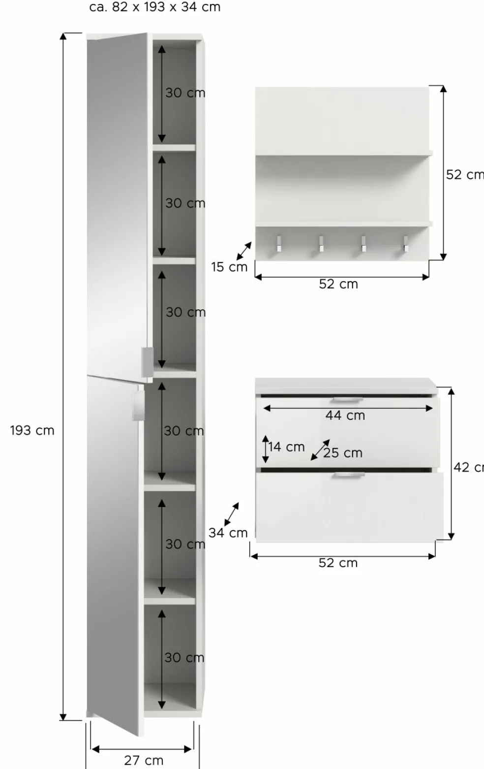 Vestiaire combiné 3 éléments BODITE