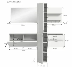 Vestiaire combiné 5 éléments BODITE