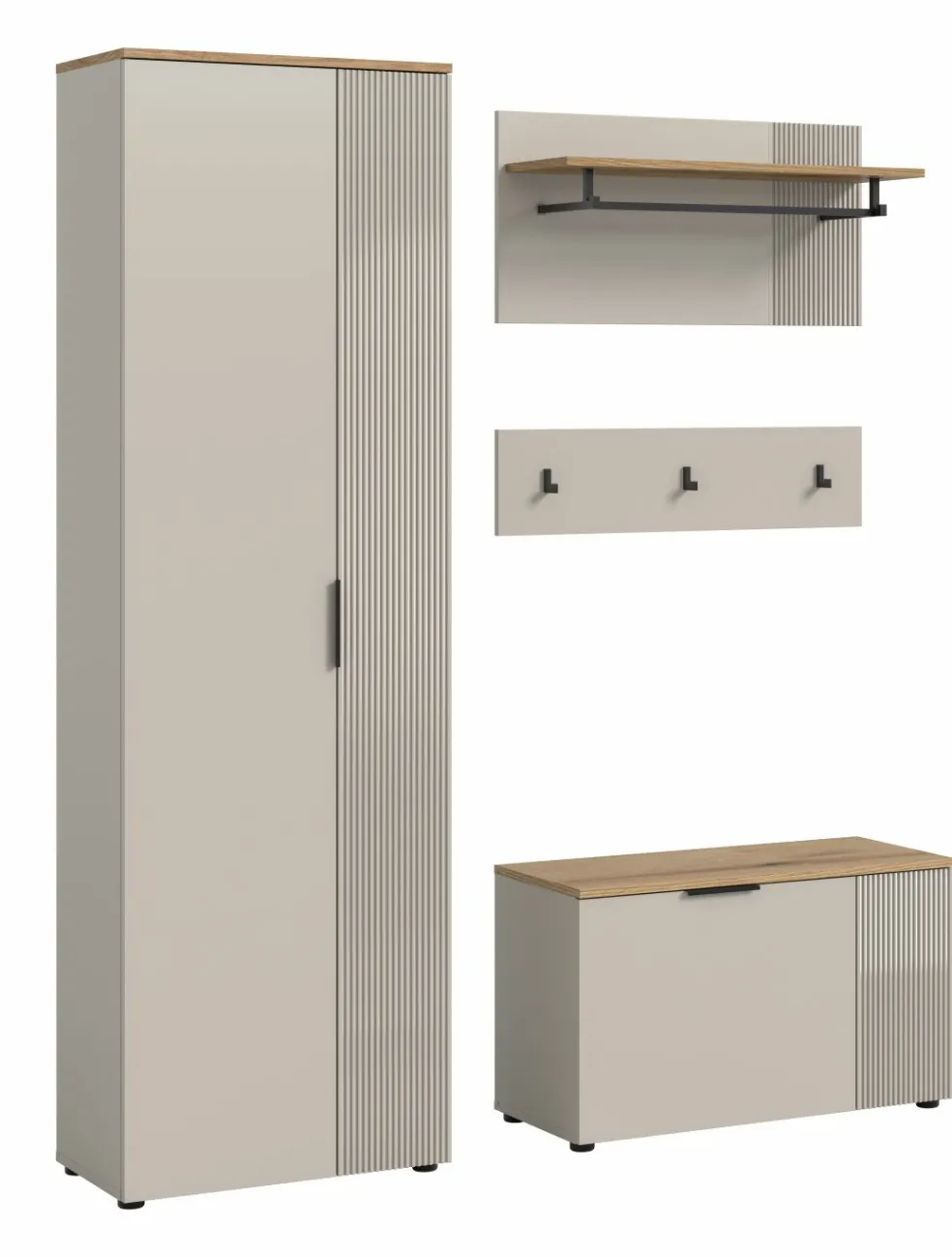 Vestiaire combiné 4 éléments SLIDE