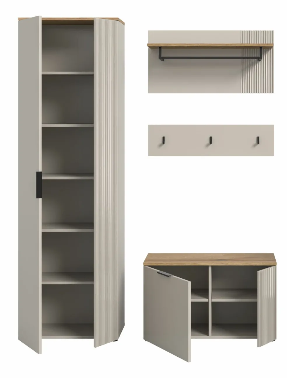 Vestiaire combiné 4 éléments SLIDE