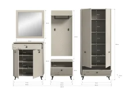 Vestiaire combiné 5 éléments TAPI