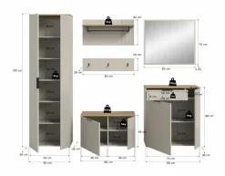 Vestiaire combiné 6 éléments SLIDE