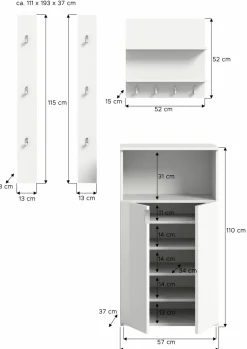 Vestiaire combiné 4 éléments BODITE