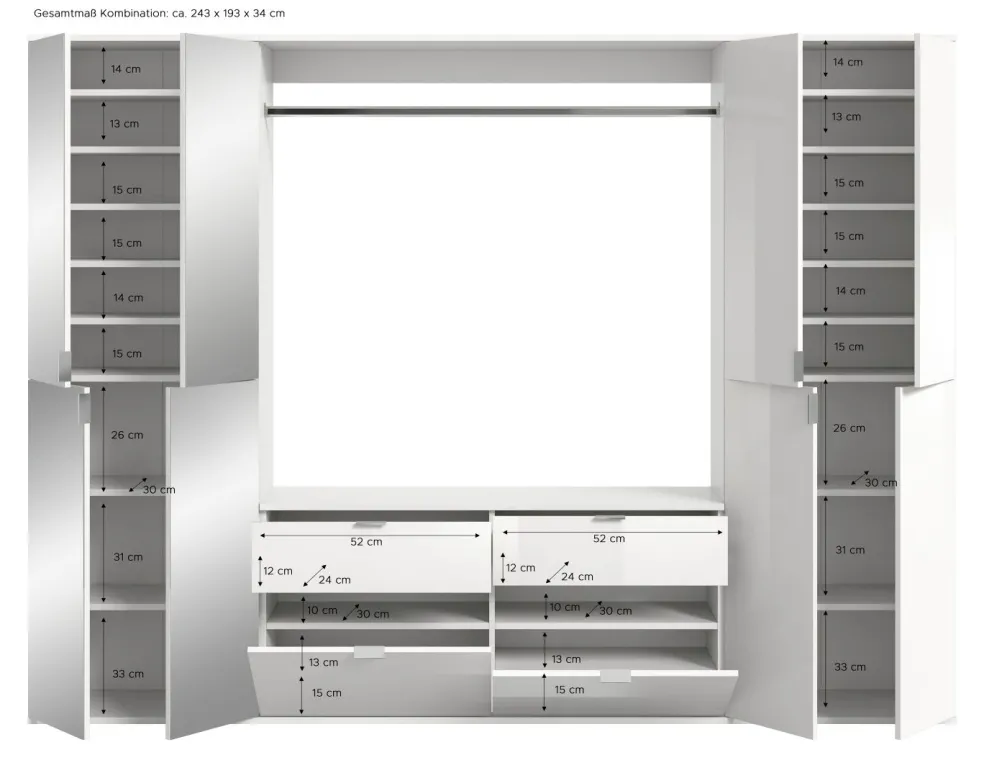 Vestiaire combiné 5 éléments BODITE