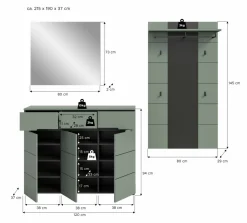 Vestiaire combiné 3 éléments GOBA