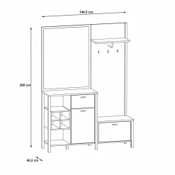 Vestiaire compact HIGH ROCK